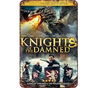 Knights of the Damned Vintage Metal Tin Sign Movie Poster Wall Art Decor 8x12 Inch for Home Cafes Office Store Pubs Club Sign Gift