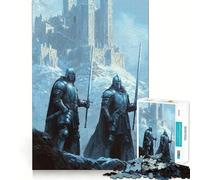 Knights of The Frozen Fortress Jigsaw Puzzles for Adults1000 Piece Logic Skill Precise Connection Family Bond Home Decor (38x52cm)