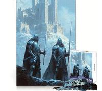Knights of The Frozen Fortress Jigsaw Puzzles for Adults1000 Piece Logic Skill Precise Connection Family Bond Home Decor (38x52cm)