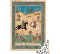 Knights Passing through Desert Trees And Plants Jigsaw Puzzles Challenge Toy Educational Games Home Decoration for Adults& Teenager Age 14 Years Up 70x50cm/1000pcs