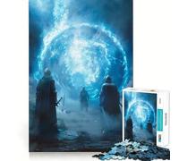Knights Portal 1000 Pieces Jigsaws Adults Puzzles Gifts Mind Workout Stress Less Home Activity Home Accent (38x52cm)