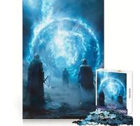Knights Portal Jigsaw Puzzles for Adults1000 Piece Logic Skill Precise Connection Family Bond Home Decor (38x26cm)