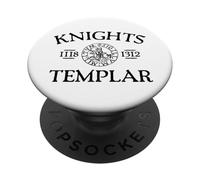 Knights Templar 1118-1312 Black Print PopSockets Adhesive PopGrip
