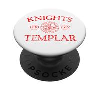 Knights Templar 1118-1312 Distressed Red Print PopSockets Adhesive PopGrip