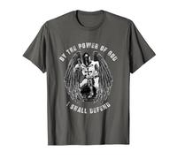 Knights Templar by The Power of GOD I Shall Defend T-Shirt, Men, Asphalt Grey, 4X-Large