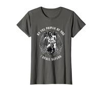 Knights Templar by The Power of GOD I Shall Defend T-Shirt, Women, Asphalt Grey, Medium