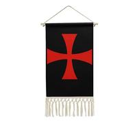 Knights Templar Cotton Linen Paintings Wall Art Decorative Hanging Picture Poster for Home Office Hotel