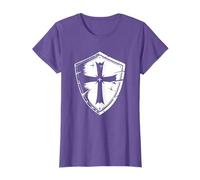 Knight's Templar Cross and Shield Crusader T-Shirt