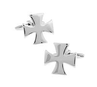 Knights Templar Cross Design Cufflinks Silver Cuff Links