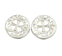 Knights Templar Cufflinks in Pewter, Handmade Historic Cross Cufflinks by William Sturt Fine Pewter