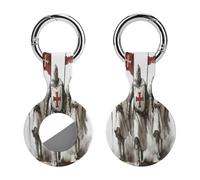 Knights Templar Funny Protective Case Compatible with Airtag GPS Tag Tracker Cover for Pet Luggage Key