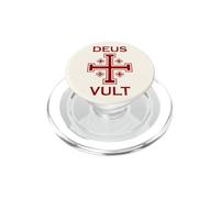 Knights Templar Jerusalem Cross Deus Vult Emblem PopSockets PopGrip for MagSafe