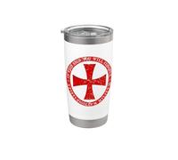Knights Templar - Maltese Cross Shield Medieval Crusader Stainless Steel Insulated Tumbler