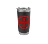 Knights Templar - Maltese Cross Shield Medieval Crusader Stainless Steel Insulated Tumbler