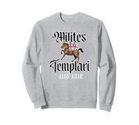 Knights Templar on Horseback 1118-1312 in Latin Sweatshirt