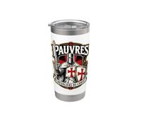 Knights Templar Pauvres Chevaliers Du Christ French Stainless Steel Insulated Tumbler