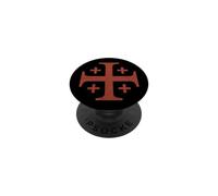 Knights Templar Red Jerusalem Cross Faded PopSockets Adhesive PopGrip