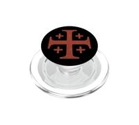 Knights Templar Red Jerusalem Cross Faded PopSockets PopGrip for MagSafe