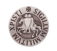 Knights Templar Seal Crusaders Solomons Temple Lapel Pin