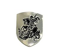 Knights Templar St George & Dragon Crusader Metal Pin Badge Brooch (Silver)