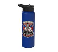 Knights Templar Unto Thy Name Give The Glory in Latin Stainless Steel Insulated Water Bottle