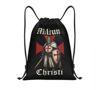 Knights Templar Warrior Of Christ Militum Christi Drawstring Bag for Training Yoga Backpacks Women Men Sports Gym Sackpack