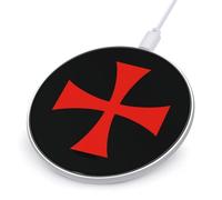 Knights Templar Wireless Charger 10W Fast Cell Phone Charging Compact Plastic Charging Pad