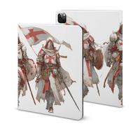 Knights Templars Printed Tablet Case with Pencil Holder Unisex Slim TPU Protective Cover Compatible with iPad 2020/Pro 2020/Pro 2021/Air4/Air5