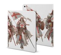 Knights Templars Printed Tablet Case with Pencil Holder Unisex Slim TPU Protective Cover Compatible with iPad 2020/Pro 2020/Pro 2021/Air4/Air5