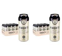 KNIGHTS Vintage Herefordshire Medium Dry Cider, 8.4% ABV, 12 x 500ml Cans (Pack of 2)