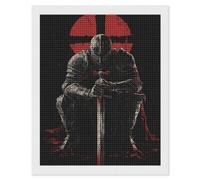 Knights with Sword Diamond Art Painting Kits for Adults Beginner DIY Square Rhinestones 5D Picture Shining Full Drill Paintings Home Decor Gifts