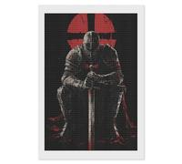 Knights with Sword Diamond Art Painting Kits for Adults Beginner DIY Square Rhinestones 5D Picture Shining Full Drill Paintings Home Decor Gifts