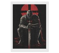 Knights with Sword Diamond Art Painting Kits for Adults Beginner DIY Square Rhinestones 5D Picture Shining Full Drill Paintings Home Decor Gifts