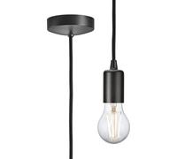 Knightsbridge 8270LSB 1.8m E27 Contemporary Pendant Set - Smoked Bronze