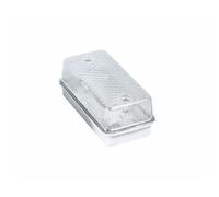 KnightsBridge 100W IP65 ES E27 Aluminium Base Bulkhead - Clear Cover