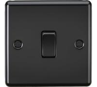 Knightsbridge 10AX 1G Intermediate Switch - Matt Black