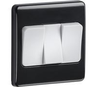Knightsbridge 10AX 3G 2-Way Wide Rocker Switch - Part M Compliant
