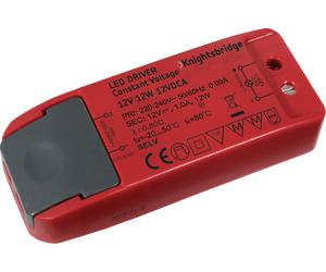 Knightsbridge 12VDCA IP20 12V 12W LED Driver - Constant Voltage
