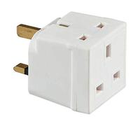 Knightsbridge 1350 Mains Unfused Adaptor, 2-Way, 13 A