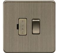 Knightsbridge 13A Switched Fused Spur Unit - Antique Brass