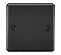 Knightsbridge 1G Blanking Plate - Matt Black - CL85MB