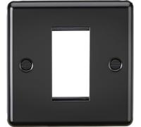Knightsbridge 1G Modular Faceplate - Matt Black