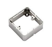 Knightsbridge 1GSBBC 1 Gang Surface Box in Brushed Chrome Effect, Polycarbonate