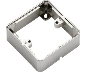 Knightsbridge 1GSBBC 1G Surface Box - Brushed Chrome Effect