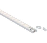 Knightsbridge 1M Aluminium Profile - Surface Mount Flat in White