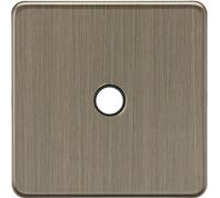 Knightsbridge 20A Flex Outlet Plate - Antique Brass