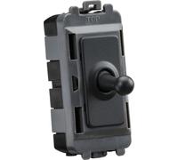 Knightsbridge 20AX 1G 2-way SP Grid Toggle Switch - anthracite