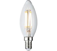 Knightsbridge CLD4ASESC 230V 4W LED SES Clear Candle Filament Lamp 2700K Dimmable