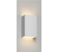 KnightsBridge 230V G9 40W Cuboid Up and Down Plaster Wall Light