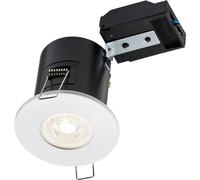 KnightsBridge 230V IP20 Fixed GU10 Fire-Rated Downlight - White